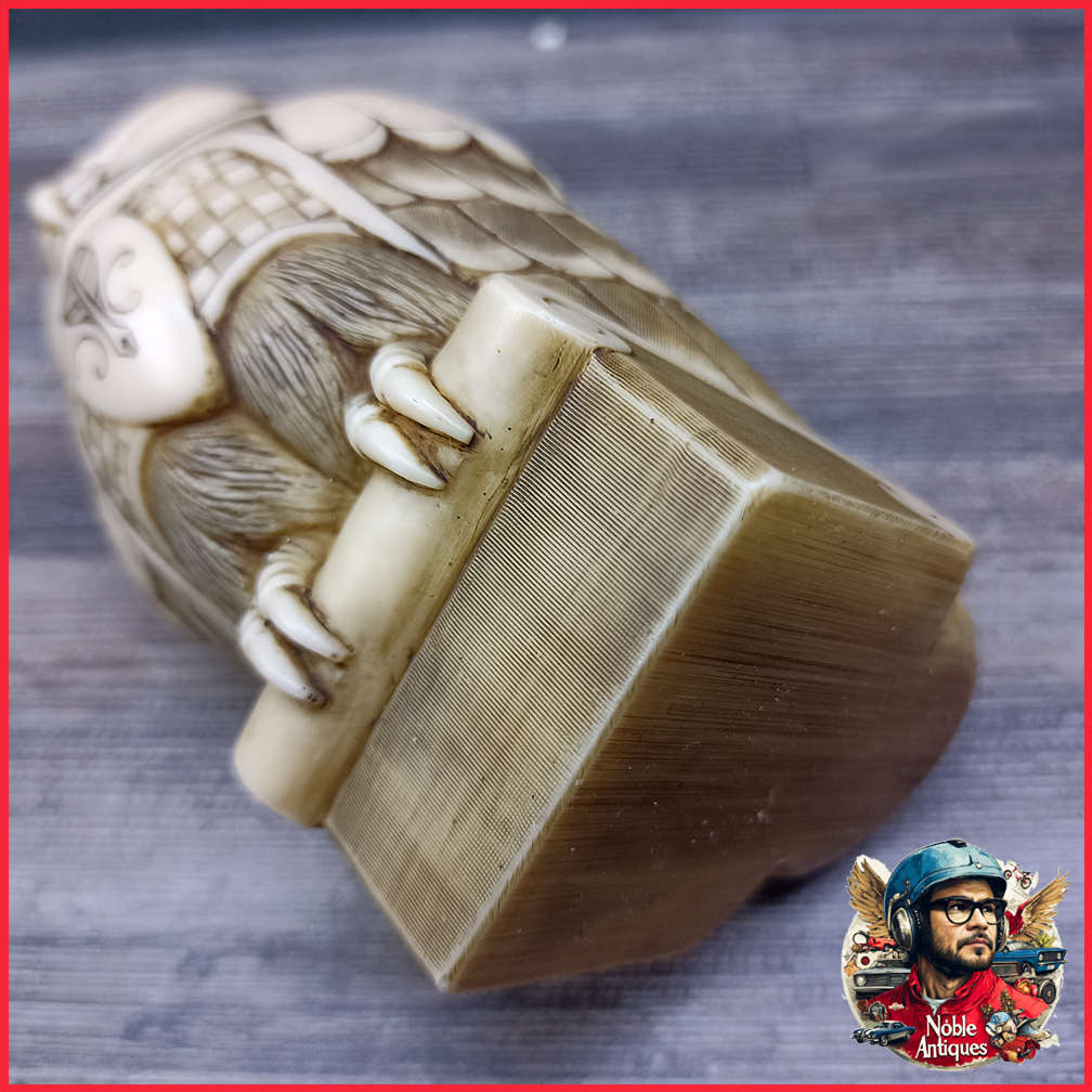 John Biccard PROF OWL marble and resin composite Sculpture