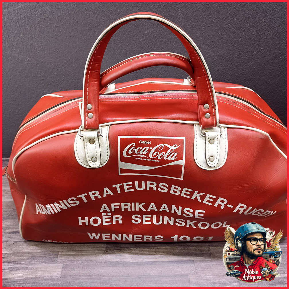 Vintage 1981 Coca Cola Sponsored Rugby Tog Bag
