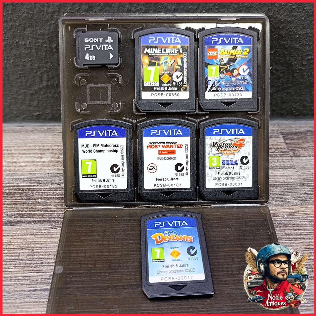 Boxed. Sony PlayStation Vita Games and 4GB Sim Collection