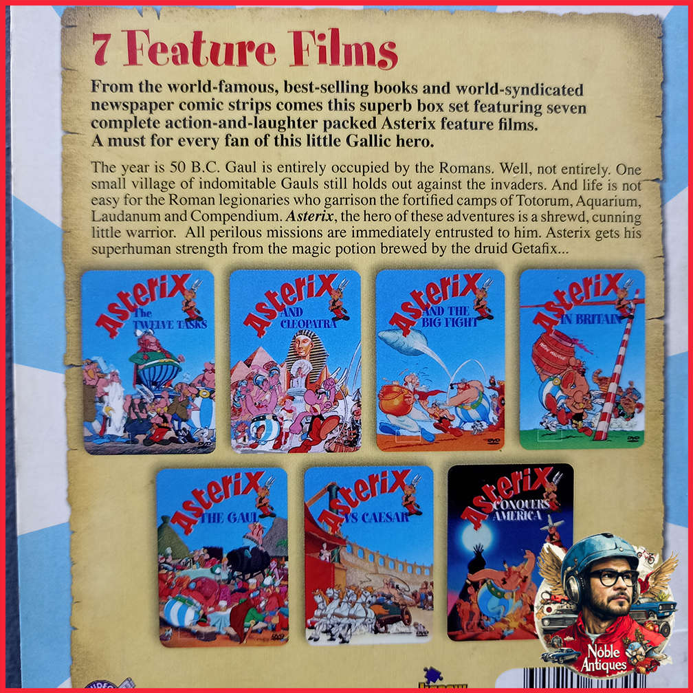 Boxed Asterix 7 Crazy Adventures DVD Collection