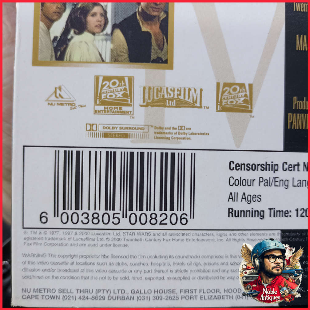 Boxed Star Wars Trilogy VHS Collection