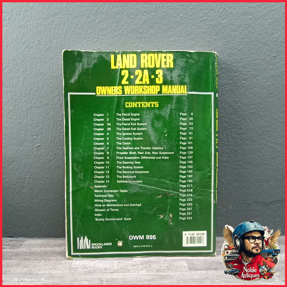 Original Land Rover 2 - 2a - 3 Owners Workshop Manual 1959-1983