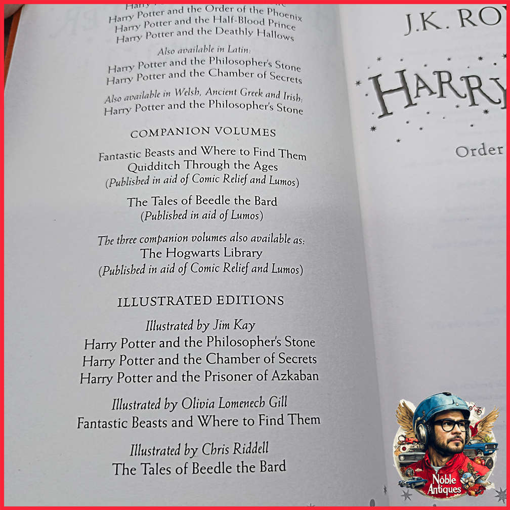 Harry Potter and the Order of the Phoenix Novel by J. K. Rowling