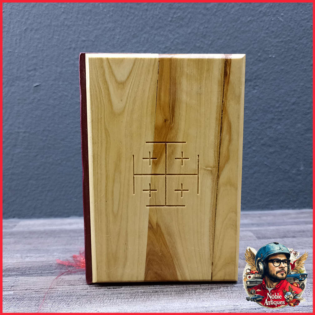 Original Holy Bible with Olive Wood Cover from Jerusalem