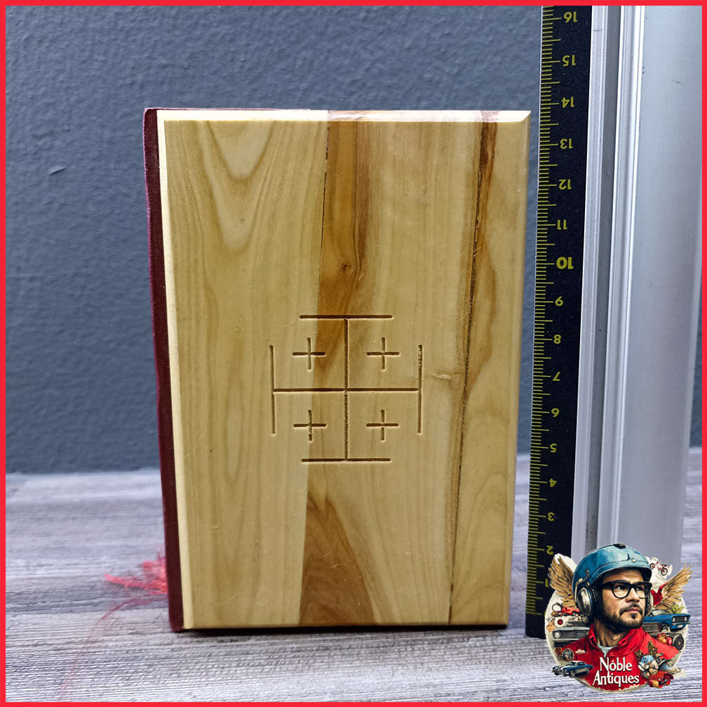 Original Holy Bible with Olive Wood Cover from Jerusalem