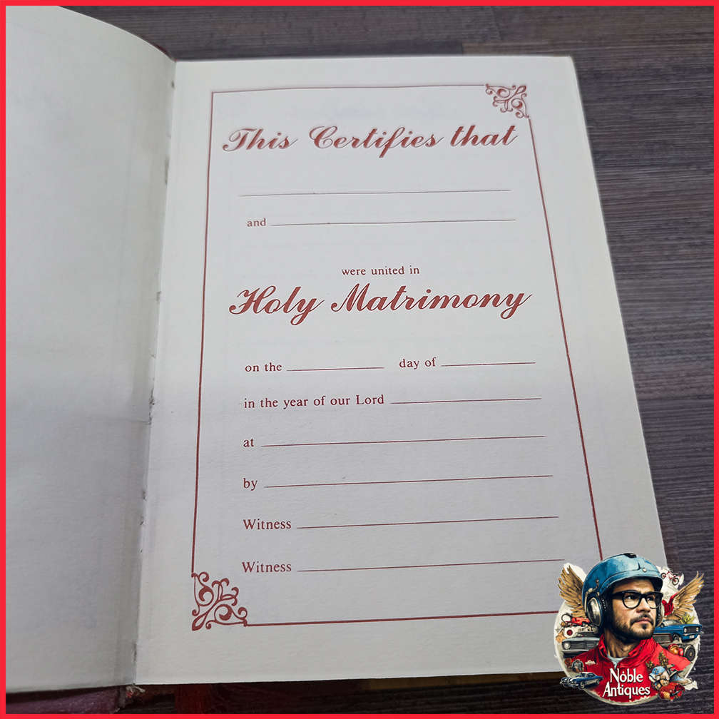 Original Holy Bible with Olive Wood Cover from Jerusalem