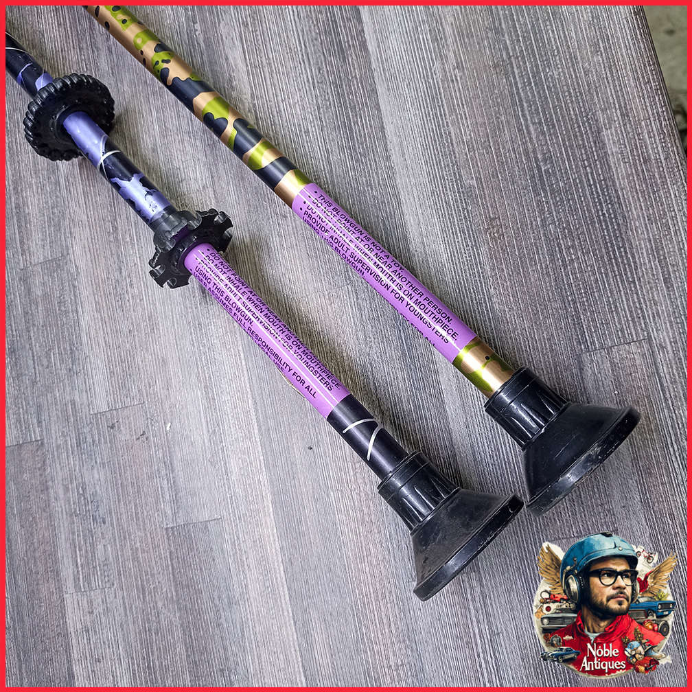 Two Original Blow Dart Guns, No Darts Included