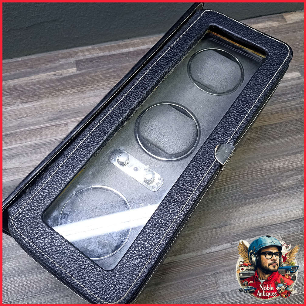 Cased 3 Watch Watch Winder, Not Tested, No Charger