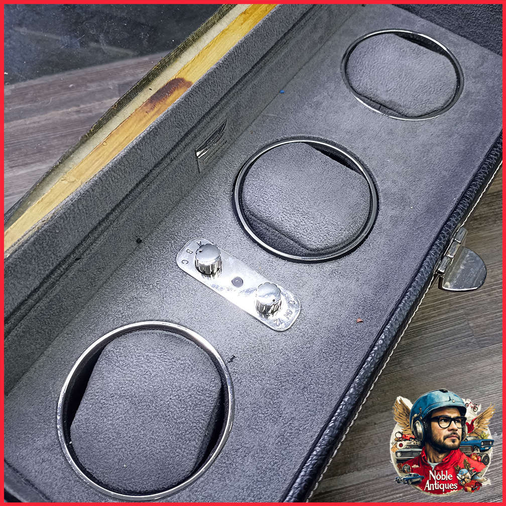Cased 3 Watch Watch Winder, Not Tested, No Charger