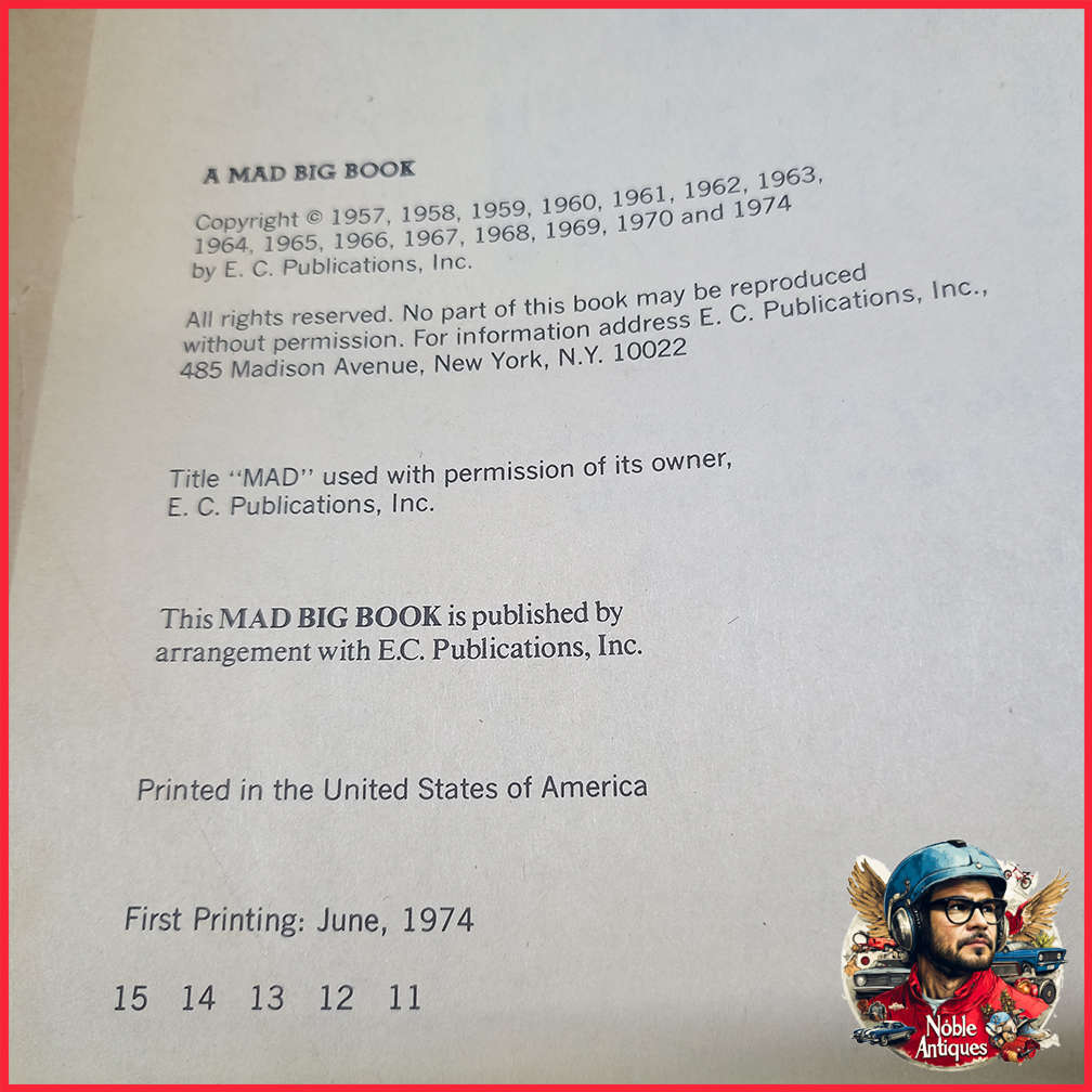 Original 1974 First Printing Completely Mad Don Martin