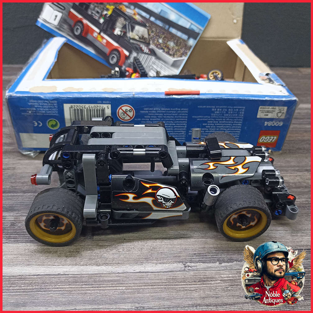 Original Boxed Complete LEGO CITY: Racing Bike Transporter (60084) With Extra Lego Dragster