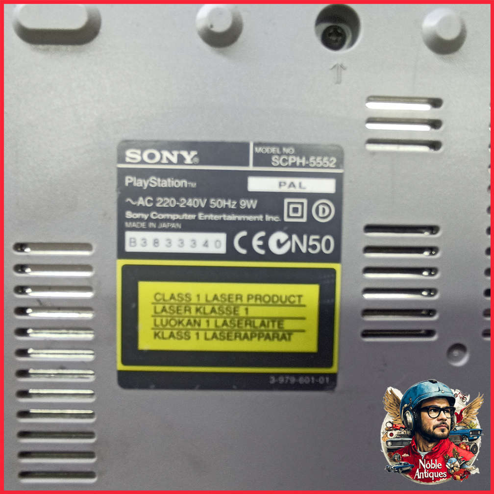 Original PlayStation 1 Controller and Memory Card, Not Tested, No Cables