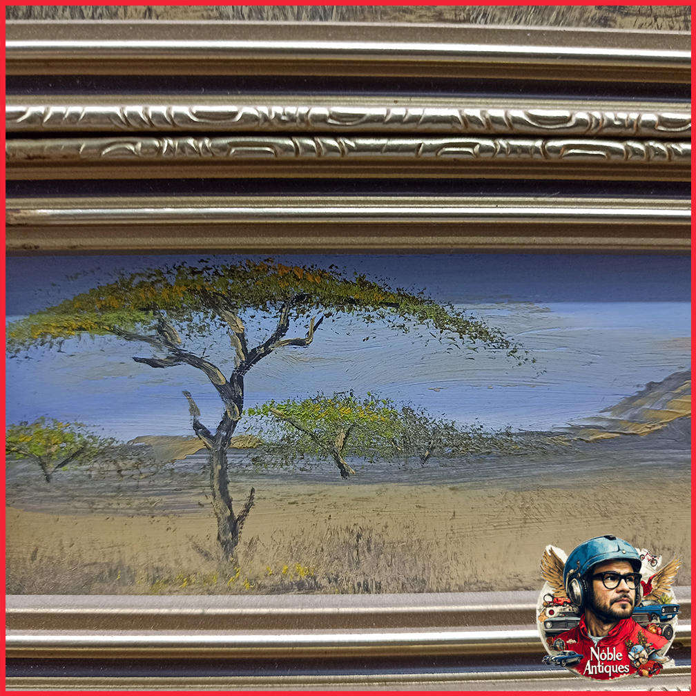 Three Mini Oil on Board SA Landscape Painting by J Bakker