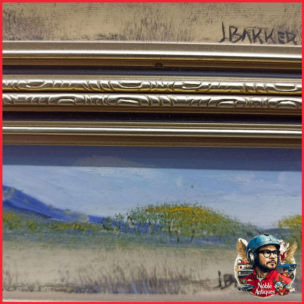 Three Mini Oil on Board SA Landscape Painting by J Bakker