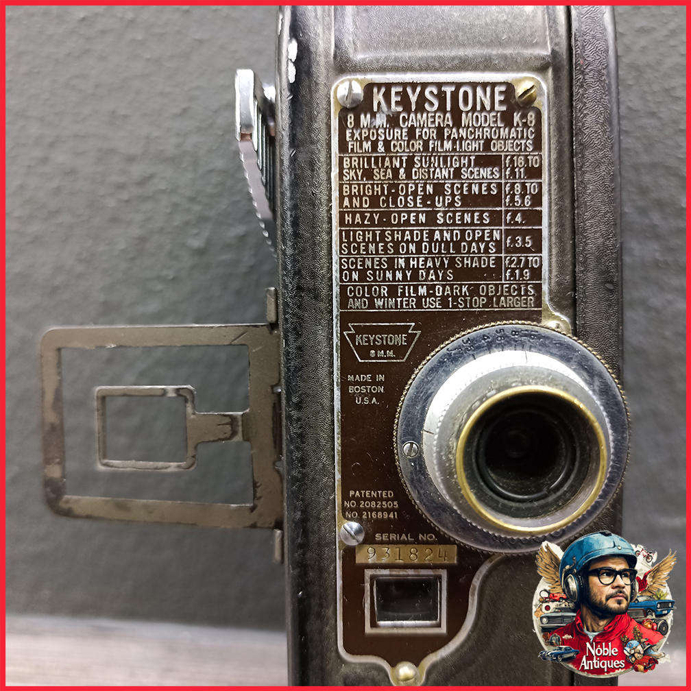 Vintage Keystone 8 MM Camera Model K8 Working 1935-36