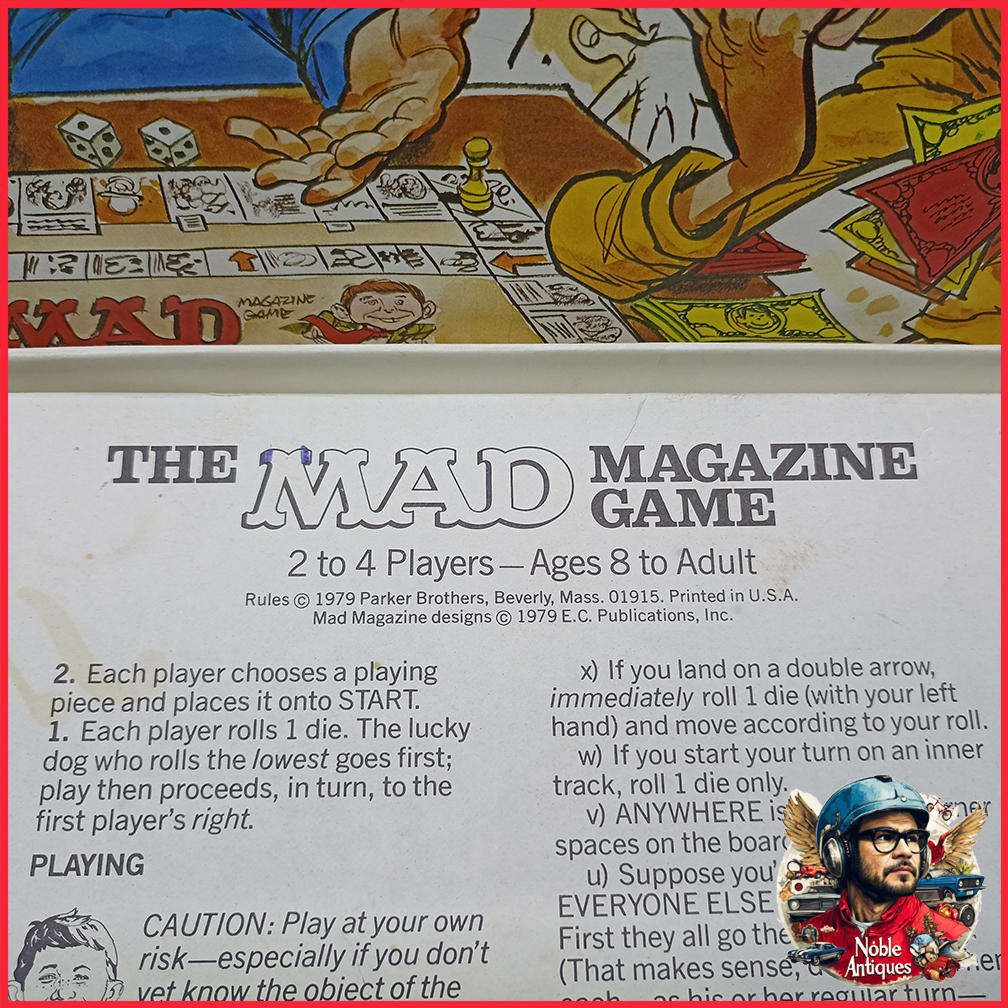 Original Vintage Parker Brothers Mad Magazine board game 1970s