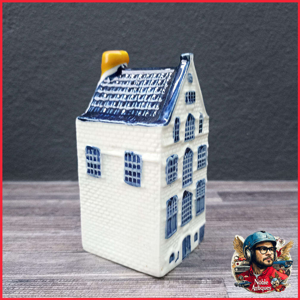 Delft Blue miniature KLM house number 37