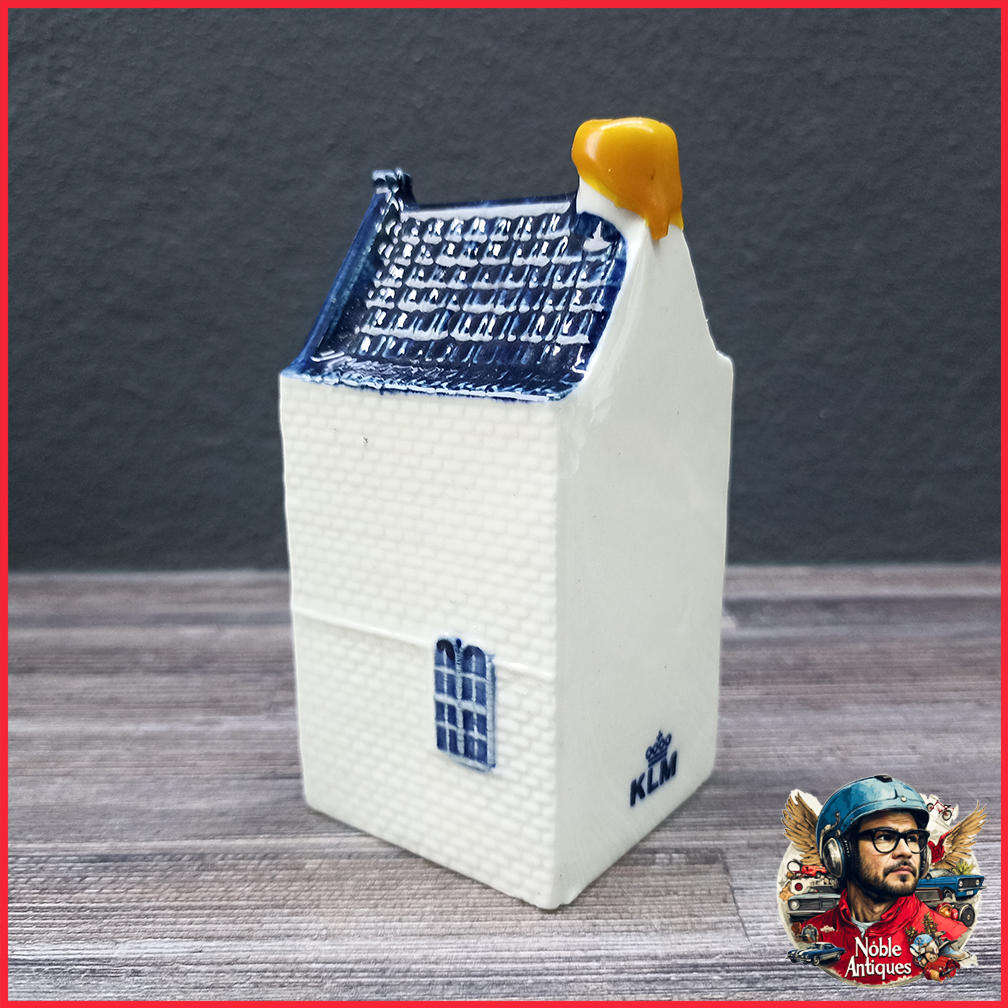 Delft Blue miniature KLM house number 37