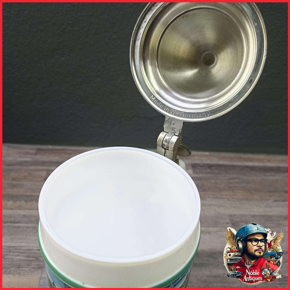 Vintage BMF German Milk Glass Beer Stein 11th Field Artillery Regimental