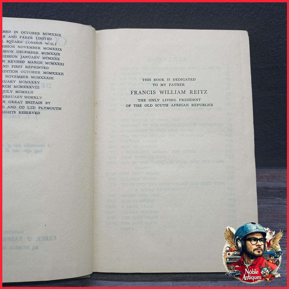 1945 Edition Commando: A Boer Journal of the Anglo-Boer War by Deneys Reitz