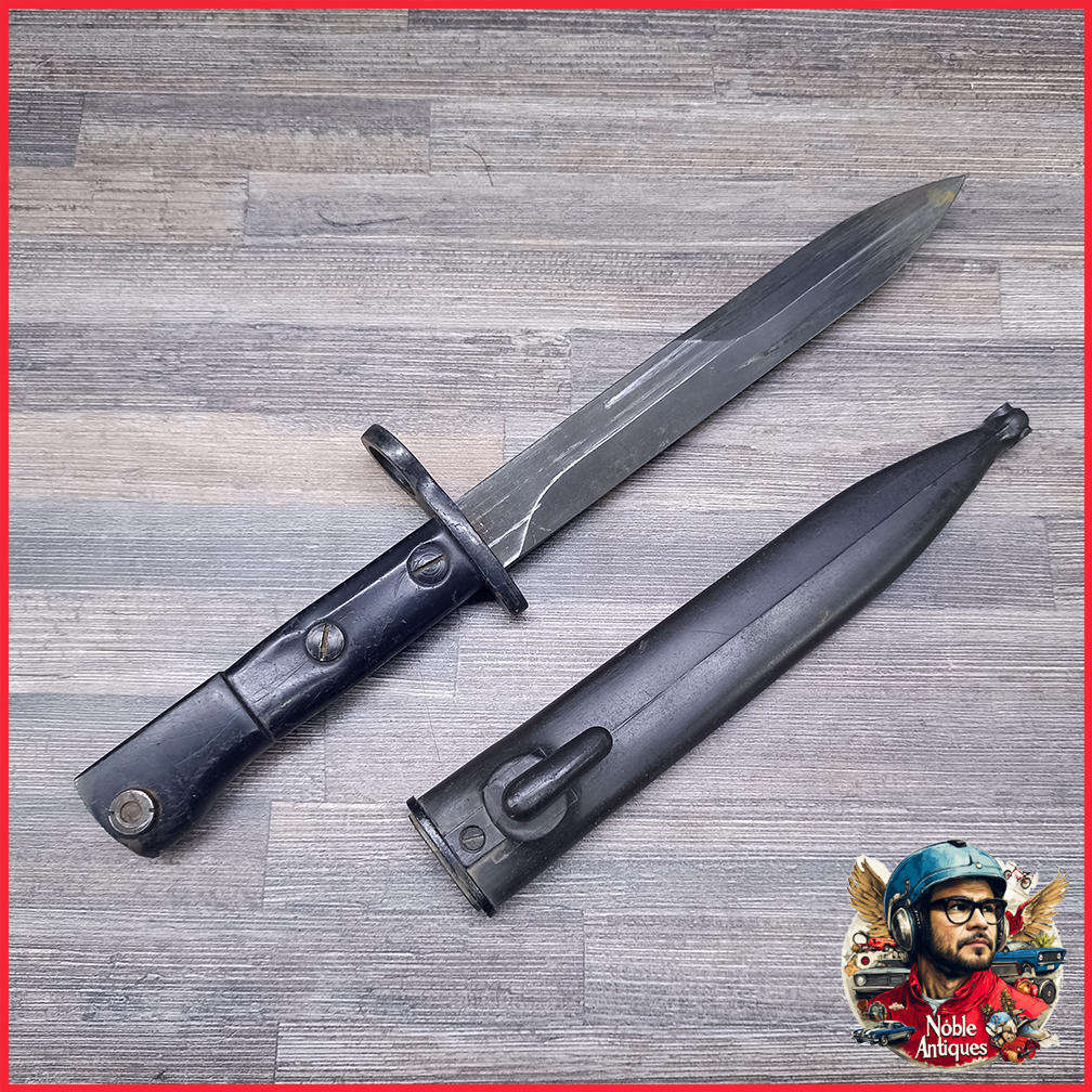 Border War 1960s SADF Uzi Bayonet with Scabbard