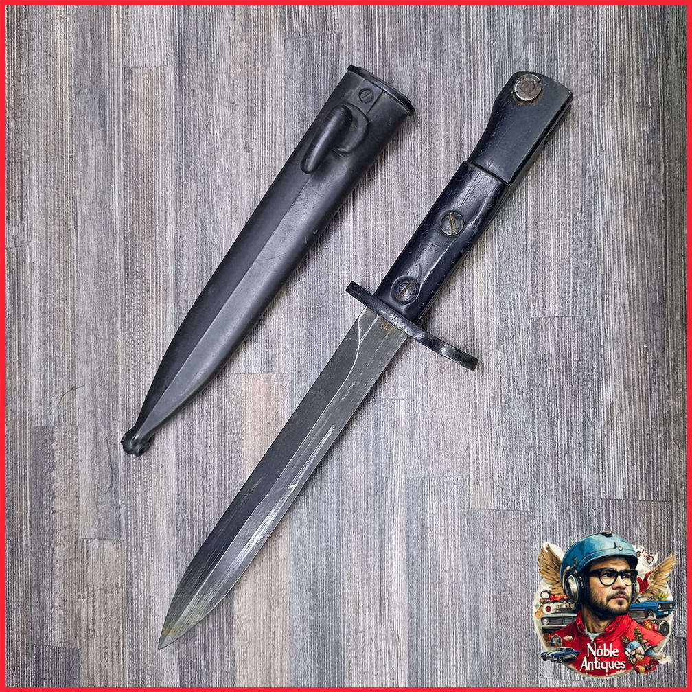 Border War 1960s SADF Uzi Bayonet with Scabbard