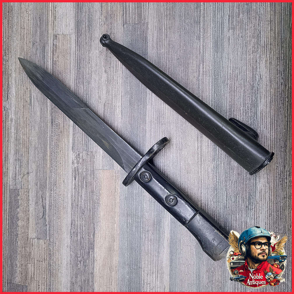 Border War 1960s SADF Uzi Bayonet with Scabbard