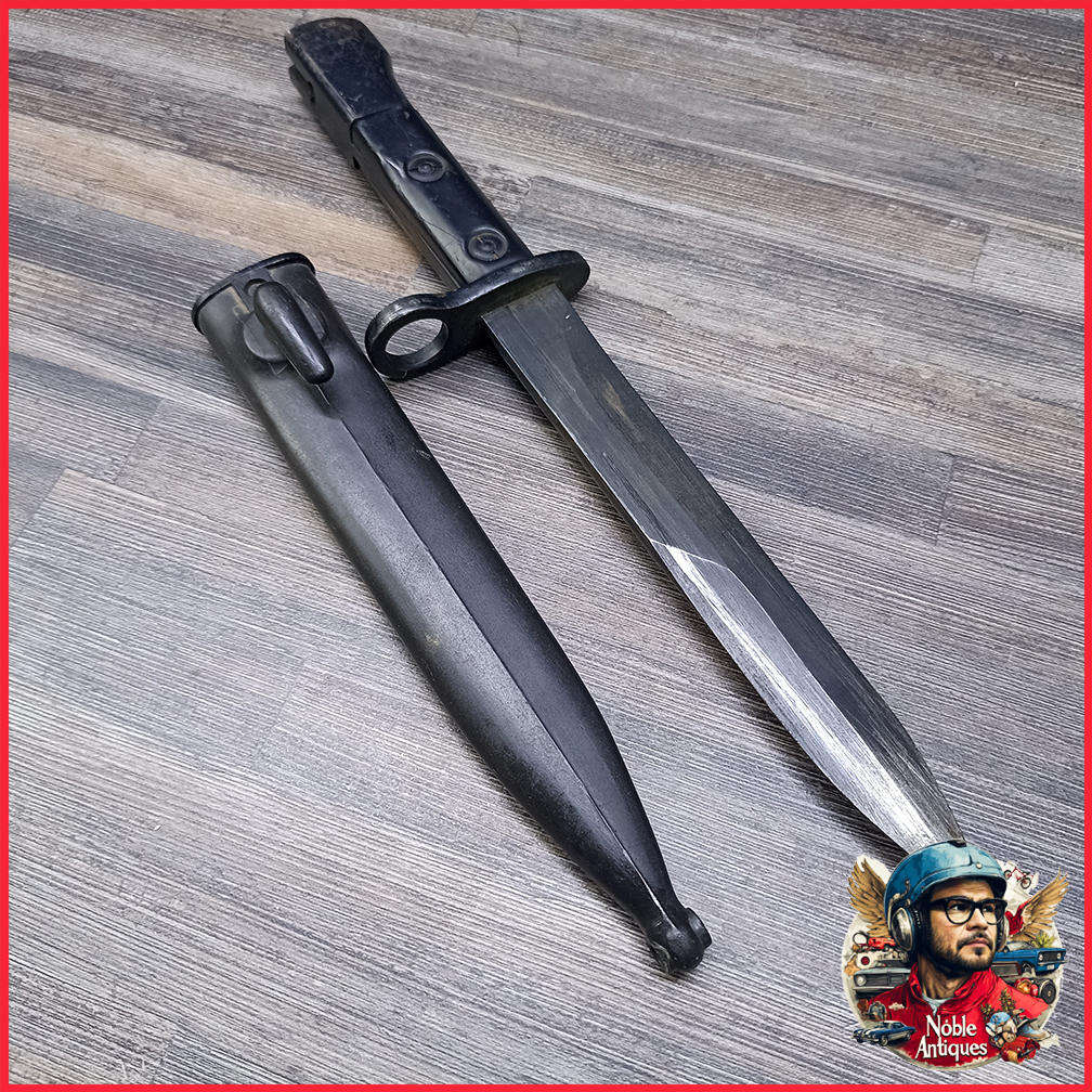 Border War 1960s SADF Uzi Bayonet with Scabbard