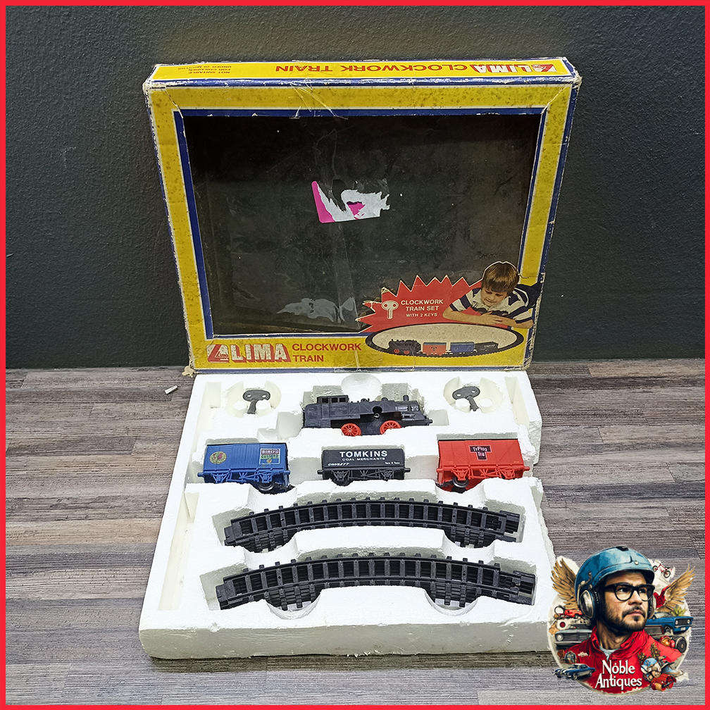 Boxed 1980s LIMA Clockwork Train Set Not Tested