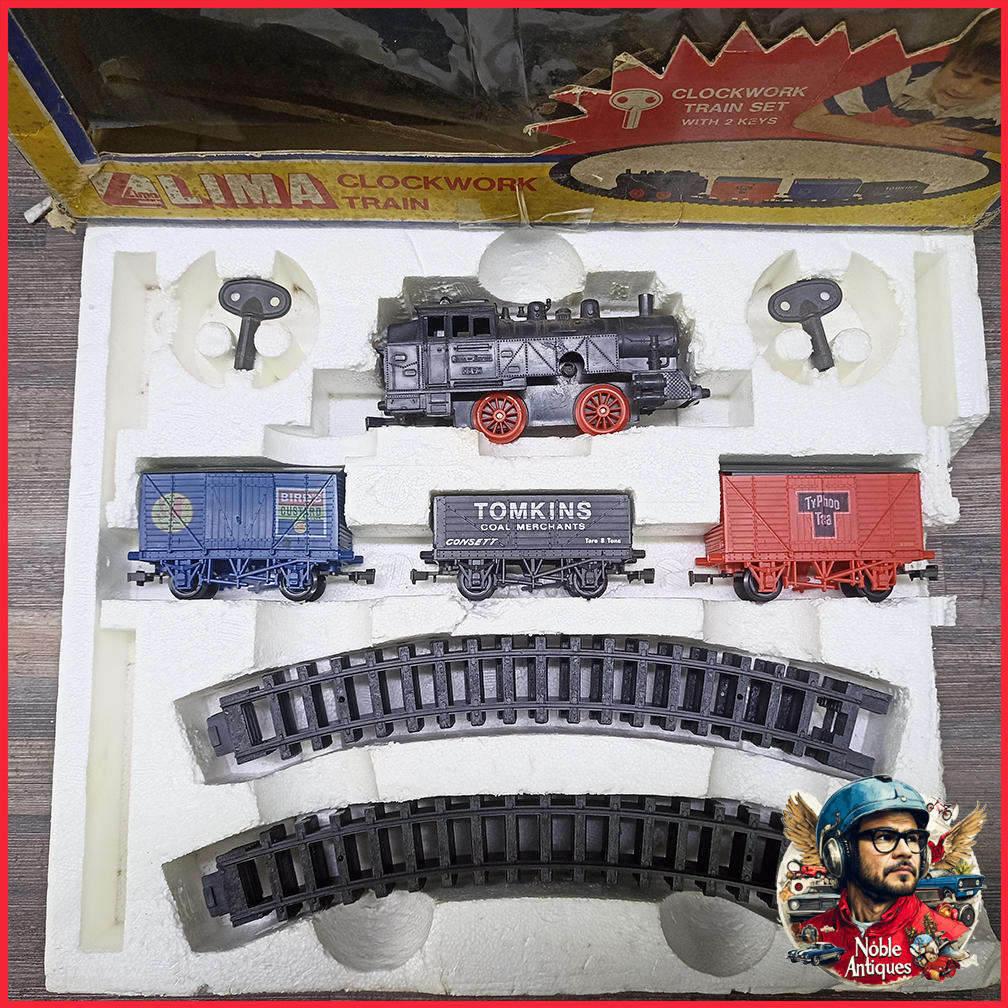 Boxed 1980s LIMA Clockwork Train Set Not Tested