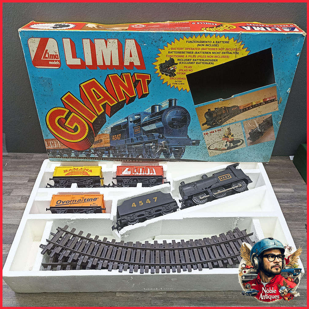 Boxed 1980s Boxed 1980s LIMA O GAUGE Giant Train Set Not Tested