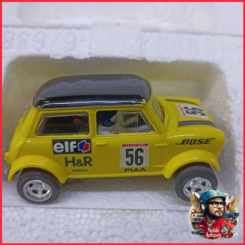 LARGE Boxed 1980s Mini Cooper Boxed Scalextric Slot Cars Only One Car