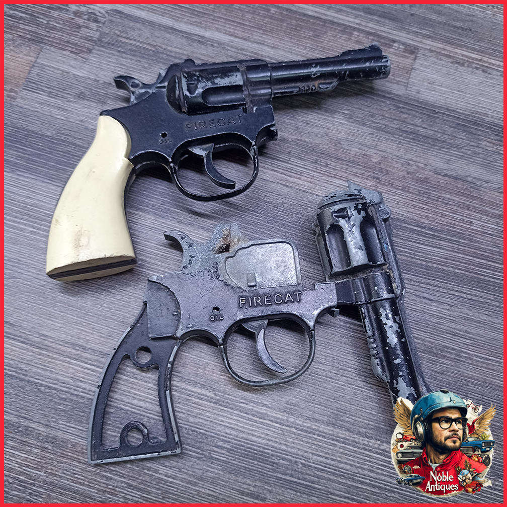 Vintage 1980s Metal Cap Guns, Display or Restoration