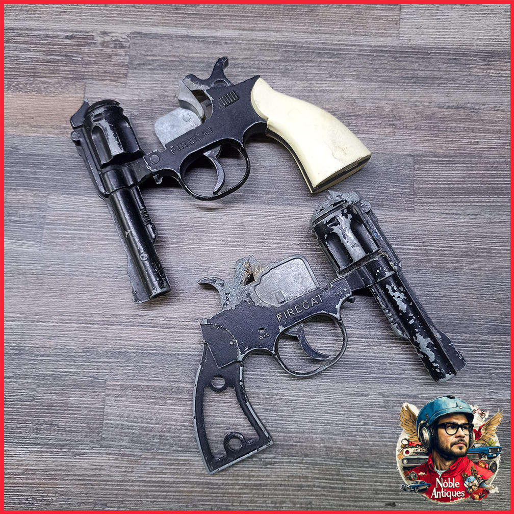 Vintage 1980s Metal Cap Guns, Display or Restoration