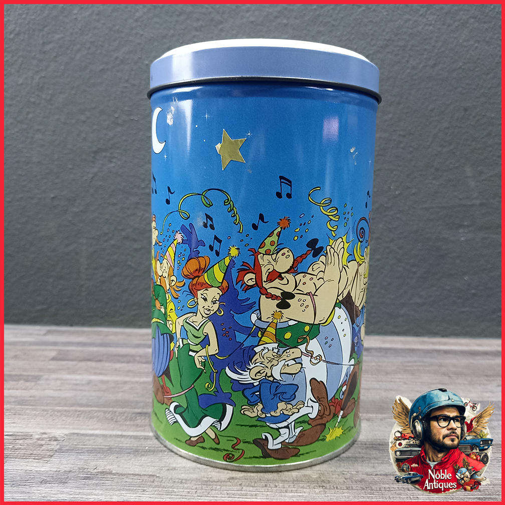 Vintage 2001 Asterix and Obelix Biscuit Tin