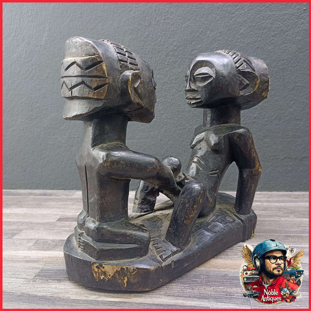 Childbirth Luba, Congo Wood,  20cm Wide