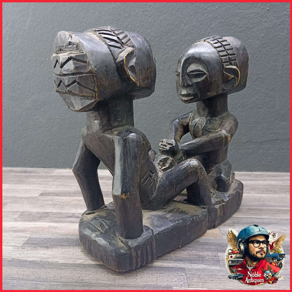 Childbirth Luba, Congo Wood,  20cm Wide