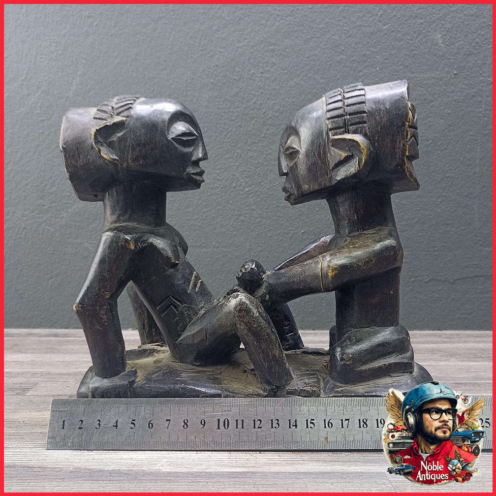 Childbirth Luba, Congo Wood,  20cm Wide