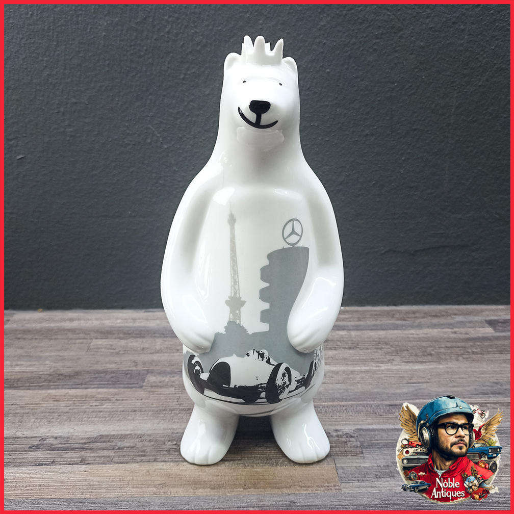 Limited Edition Ritzenhoff Porcelain Bear for Mercedes Benz