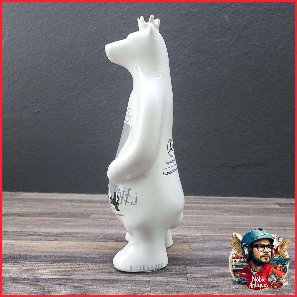 Limited Edition Ritzenhoff Porcelain Bear for Mercedes Benz