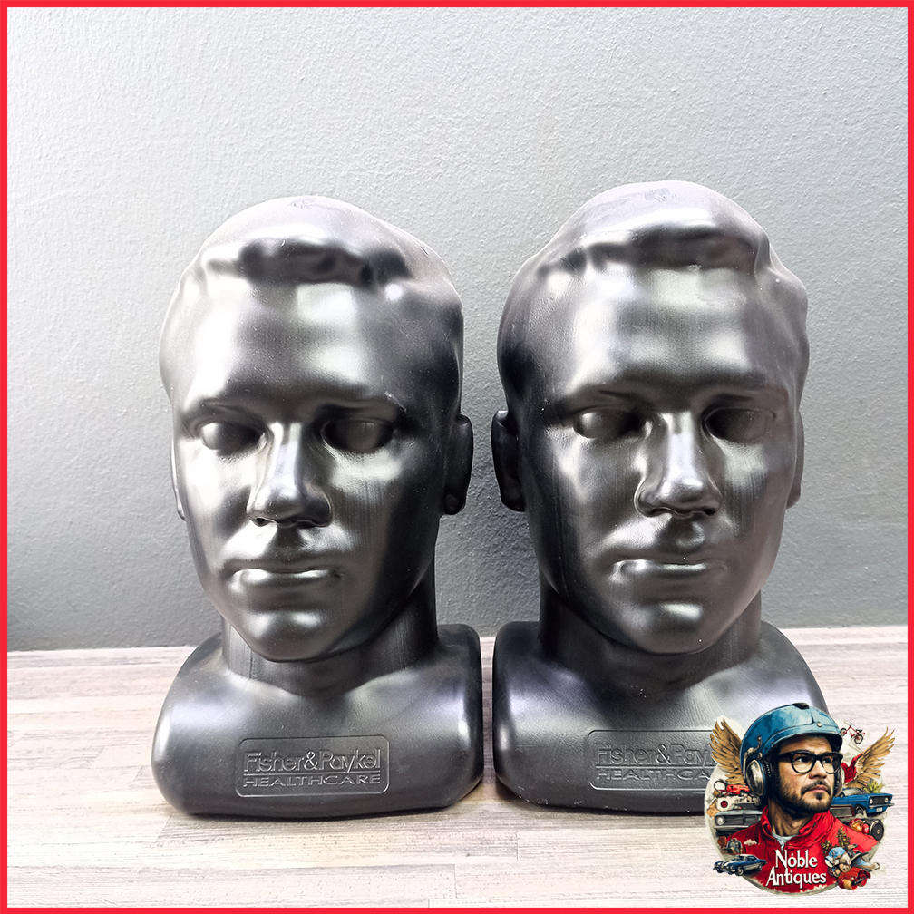 Two Original full Scale  Fisher & Paykel Healthcare mannequin heads