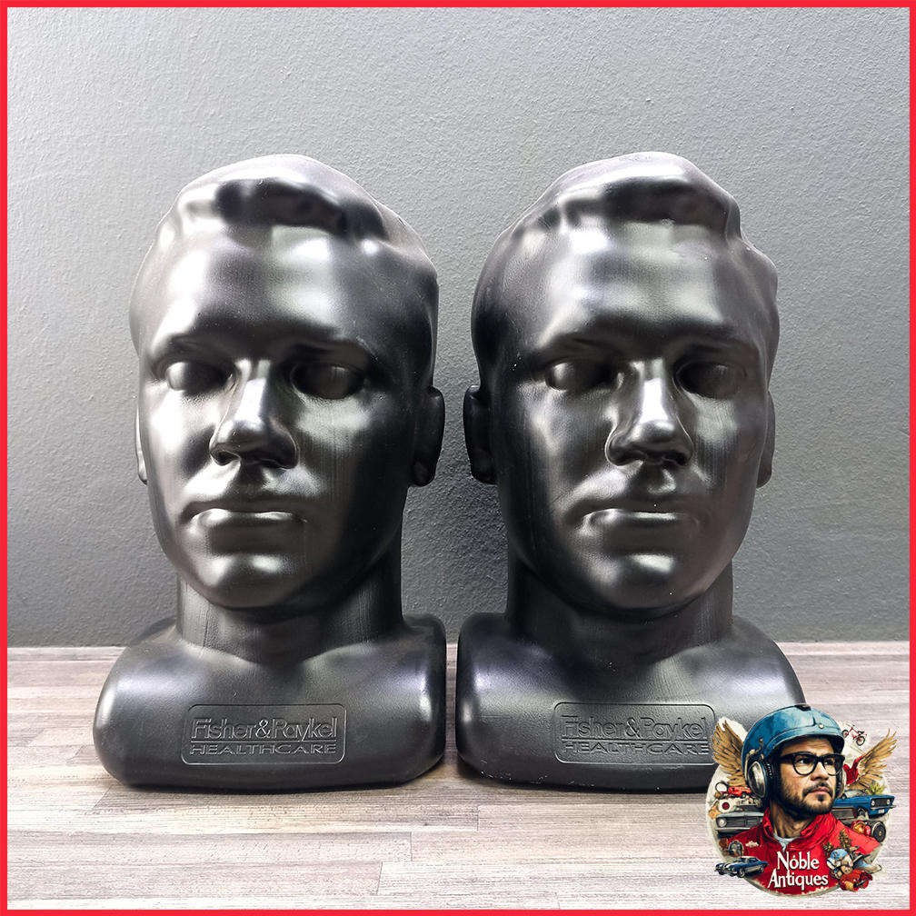 Two Original full Scale  Fisher & Paykel Healthcare mannequin heads