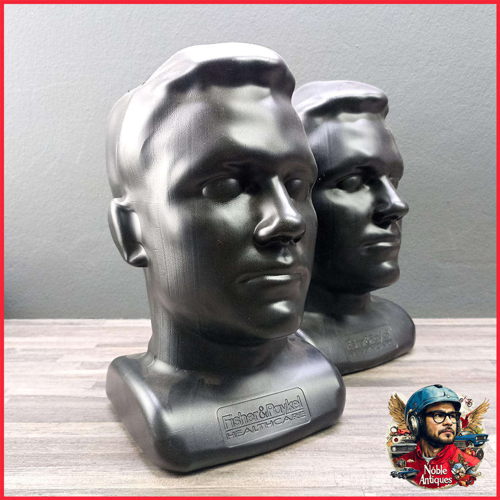 Two Original full Scale  Fisher & Paykel Healthcare mannequin heads