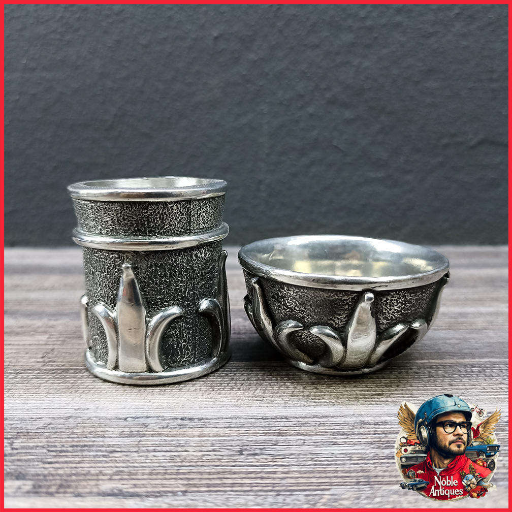 Original Earthangel Classic Pewter SP and Toothpick Set
