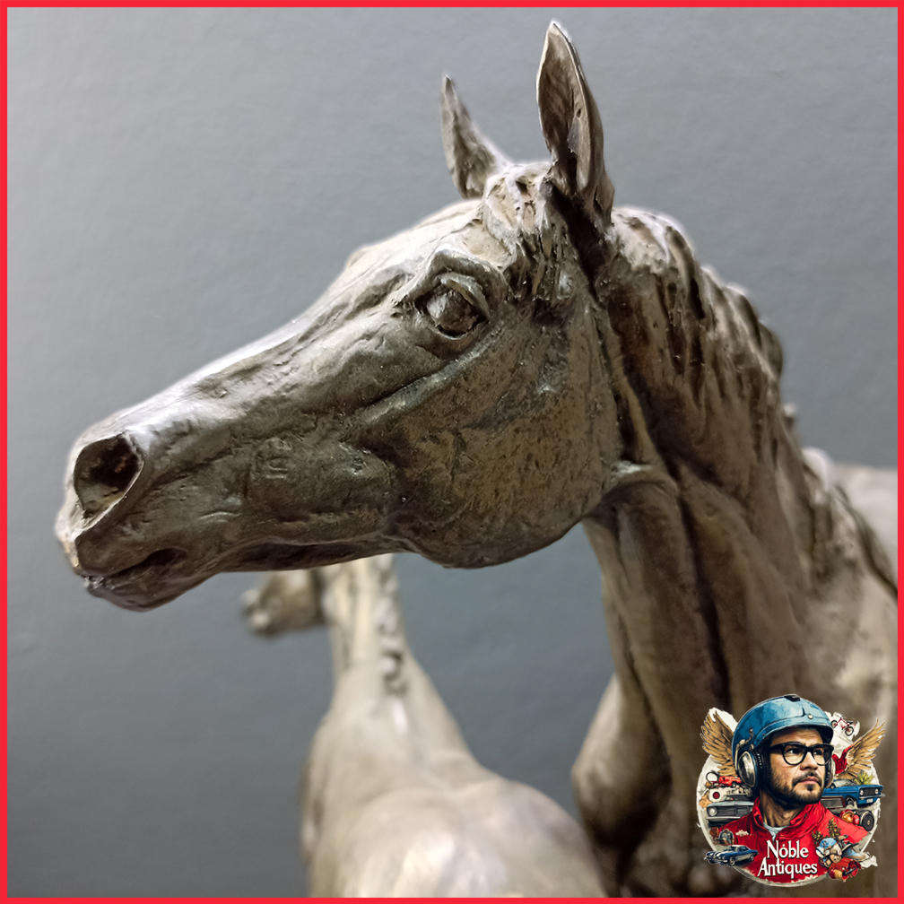 AMY OXENBOULD - Race Horse and Foal Signed & Numbered 171/350 Patinated Bronze