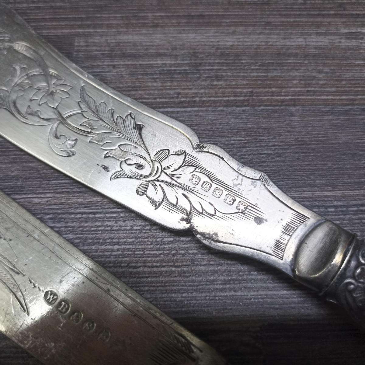 Antique Silverplate Bone and Mother of Pearl Handled Cutlery