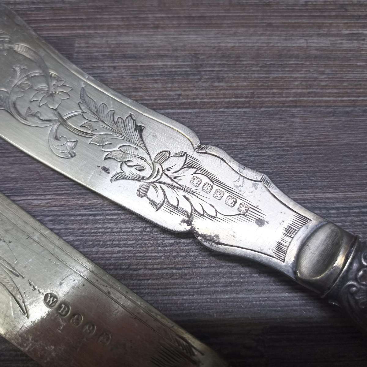 Antique Silverplate Bone and Mother of Pearl Handled Cutlery