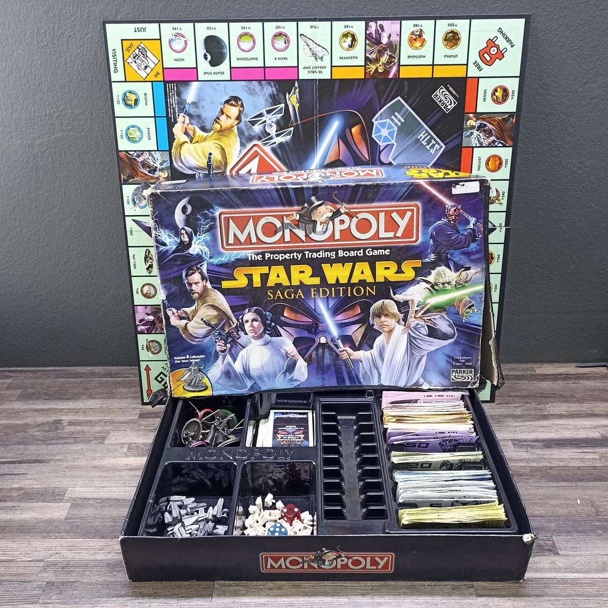Monopoly: Star Wars The Complete Saga Edition board game.
