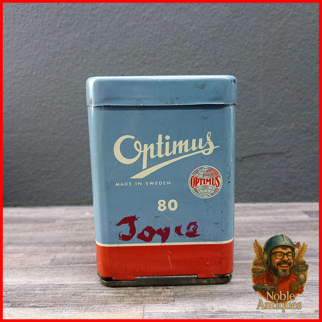 Vintage Optimus 80 Brass camping stove with Original Metal Case