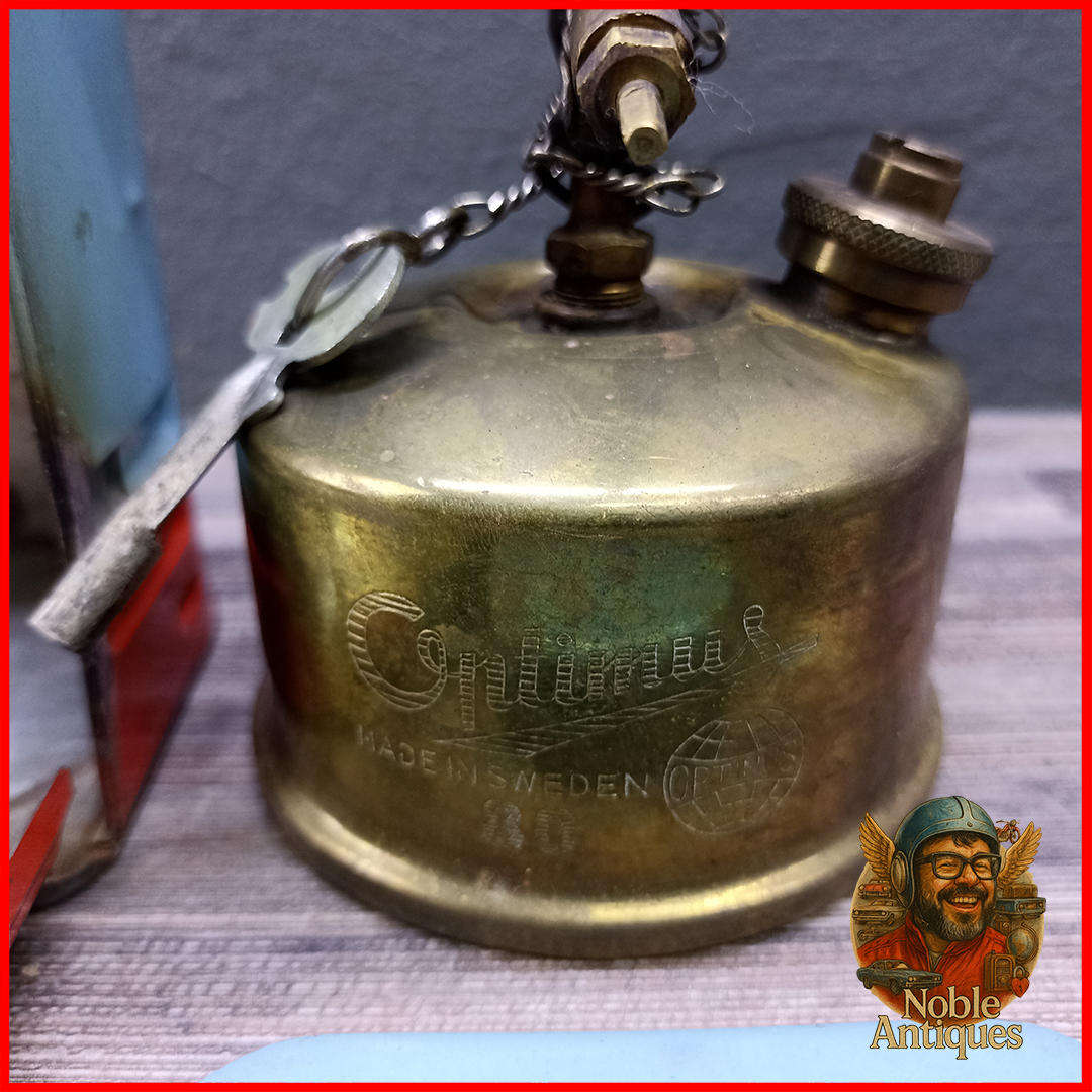 Vintage Optimus 80 Brass camping stove with Original Metal Case